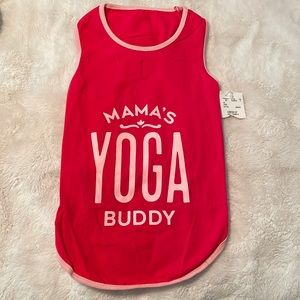 Mama’s Yoga buddy dog shirt size Large NWT